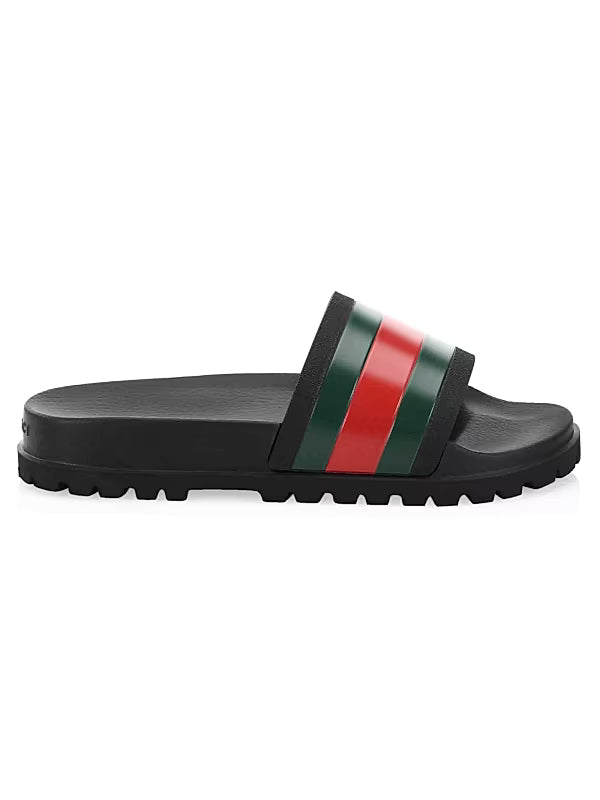 Gucci Mens Web Slide Sandals
